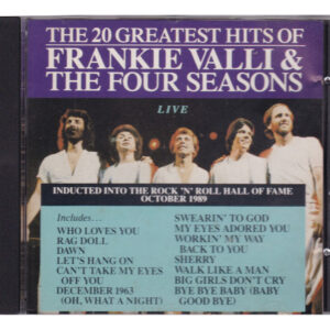 CD The 20 Greatest hits of Frankie Valli & The four seasons - Live